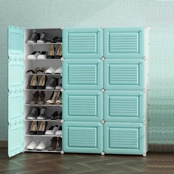 Armoire A Chaussures Meuble A Chaussures Etagere Avec 12 Portes