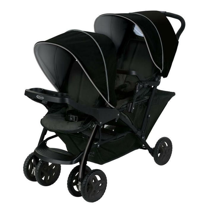 GRACO Poussette Double Stadium Duo Noir et Gris Cdiscount