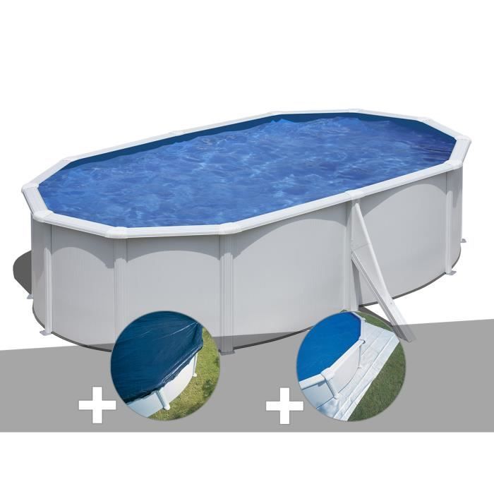 Kit Piscine Acier Blanc Gre Wet Ovale 5 27 X 3 27 X 1 22 M Bache Hiver Tapis De Sol Blanc Achat Vente Piscine Kit Piscine Acier Blanc Gre Cdiscount