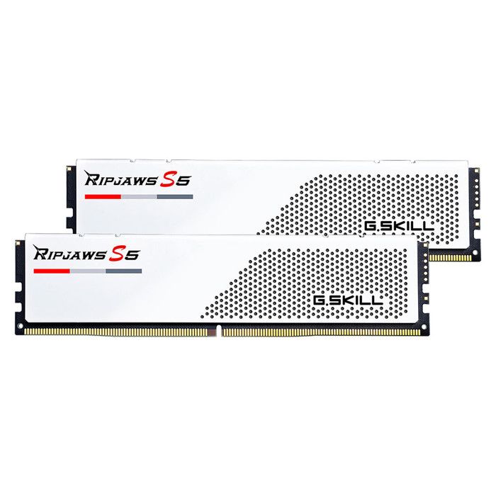 RAM DDR5 - G.Skill - RipJaws S5 - 32 Go - 6000 MHz - CL30 - Blanc