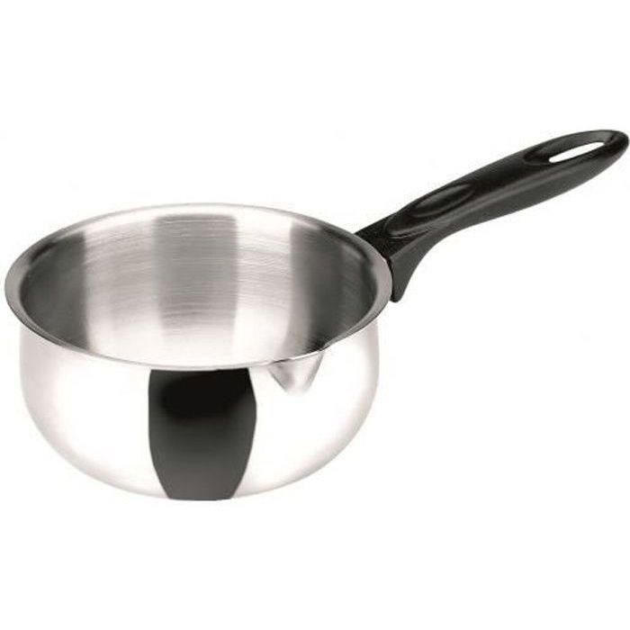 CASSEROLE INOX 18% CLASICA 0 10 CM - MANCHE BAKELITE- BEC VERSEUR - TOUS FEUX DONT INDUCTION -PASSE AU LAVE-VAISSELLE - CONTENANC...
