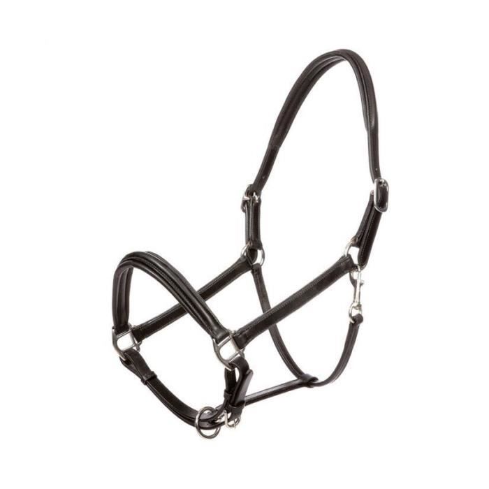 Tête De Cheval En Cuir Véritable Noir (cabesadas Charras) - Pour Cheval, Style équestre Traditionnel