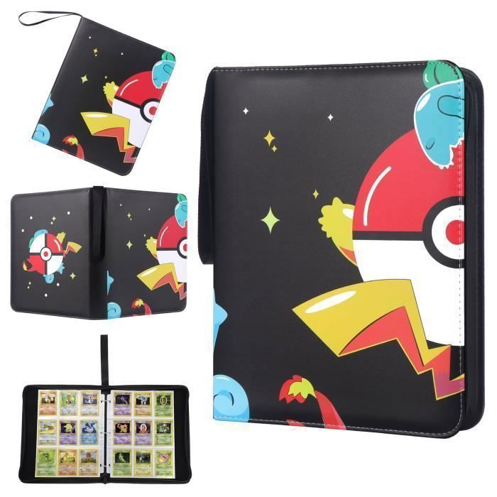Classeur Pokémon 900 Cartes Giftello - Album Cartes à Collectionner Avec Sac Imperméable Et Toploader