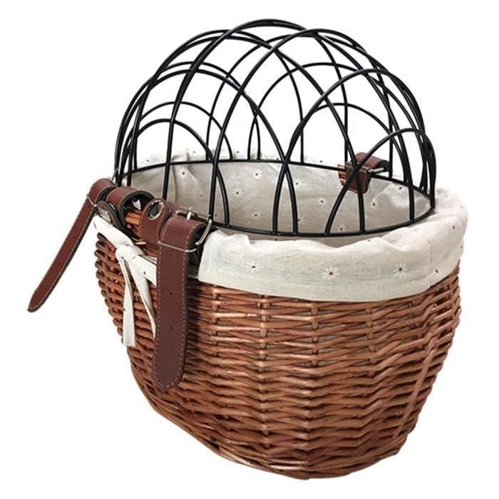 Panier en osier pour guidon vélo excellent état - Équipements vélos Panier en osier pour guidon vélo excellent état - Équipements vélos