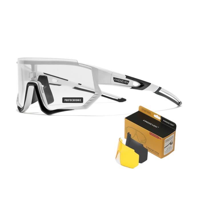 KINGSEVEN Lunettes de Cyclisme Photochromiques pour Hommes Femmes Velo Sport vtt Velo de Route Lunettes de Soleil LS910 C03 Achat Vente lunettes de soleil Homme Adulte Cdiscount
