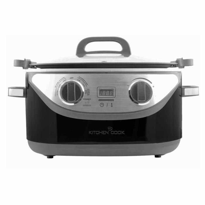 kitchen cook cookotte blk multicuiseur 8 en 1 5 6l 1350w 120 220 c inox noir cdiscount electromenager