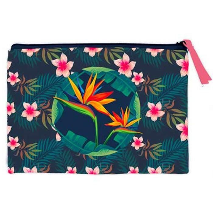Trousse à Maquillage Citron Vert Et Jaune - Coton - Marque Artebene - Neuf Avec étiquettes