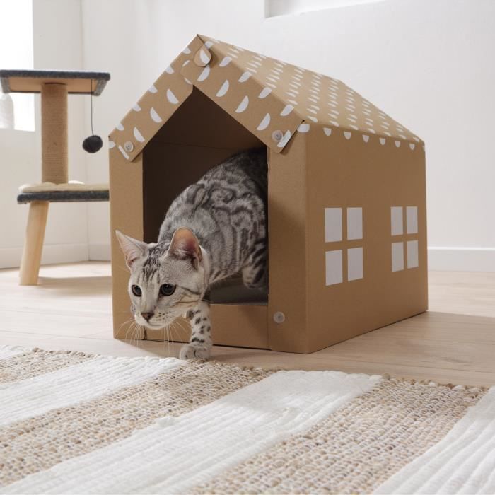 Niche Pour Chat En Carton Cdiscount Niche Pour Chat En Carton Cdiscount