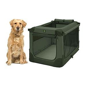Cage de transport - MAELSON - Soft Kennel - 62x41x41cm - Vert très foncé - Intérieur Cage de transport - MAELSON - Soft Kennel - 62x41x41cm - Vert très foncé - Intérieur