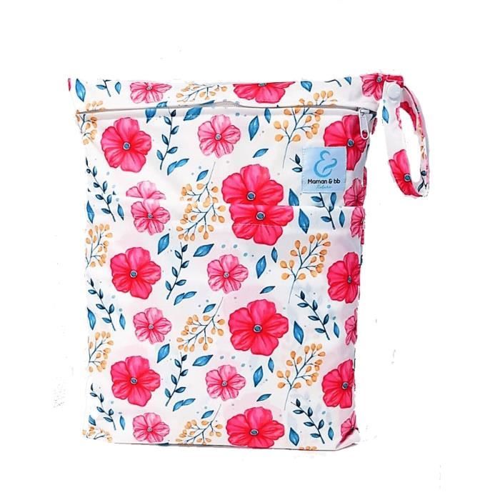 Sac imperm able pour couches lavables 2 poches anse pression