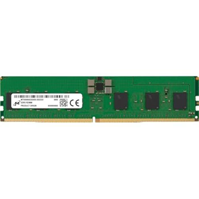 Module DDR5 - MICRON - 16 Go - DIMM 288 Broches - 5600 MHz - CL46 - ECC Enregistré