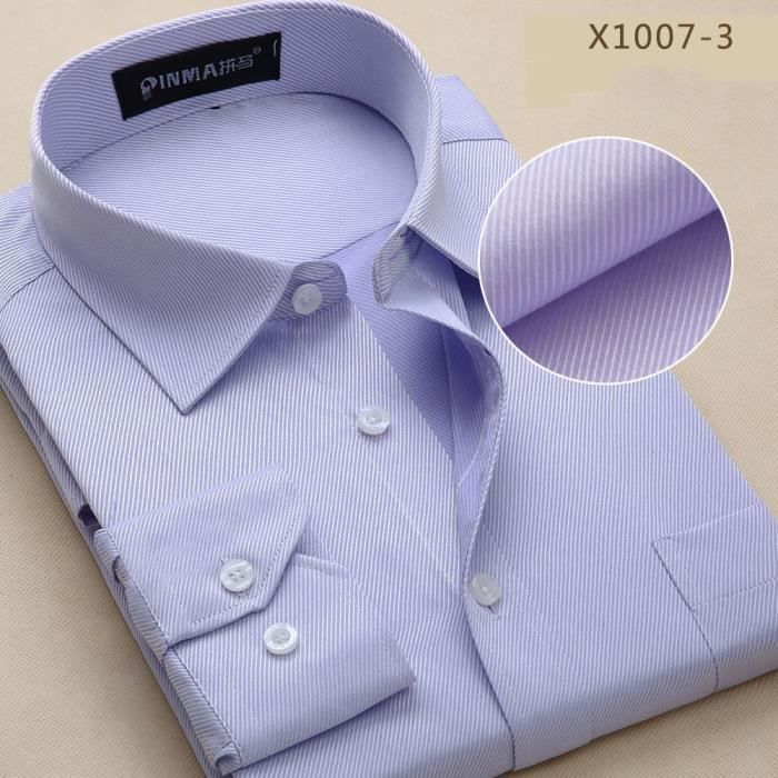 Chemise Homme manche longue Slim Fit Model d affaires Chemise