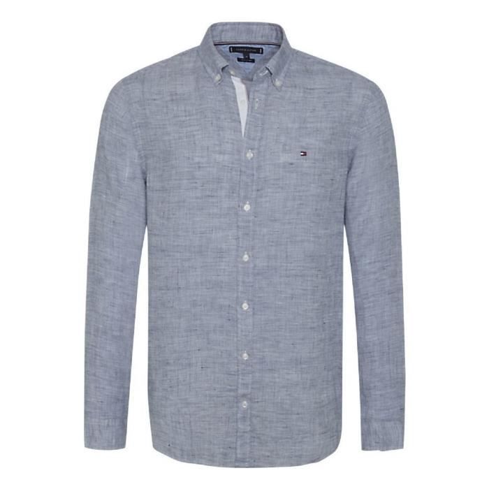 Chemise lin tommy hilfiger clearance