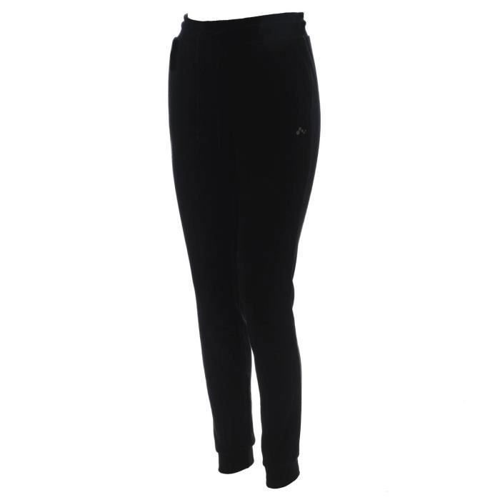 pantalon de survêtement femme - only play - elina black sw pants l - taille élastique et bas élastiqué - noir