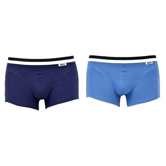 Homme Vêtements Sous-vêtements Boxers Hom pour homme en coloris Bleu Lot de 2 boxers en coton stretch 