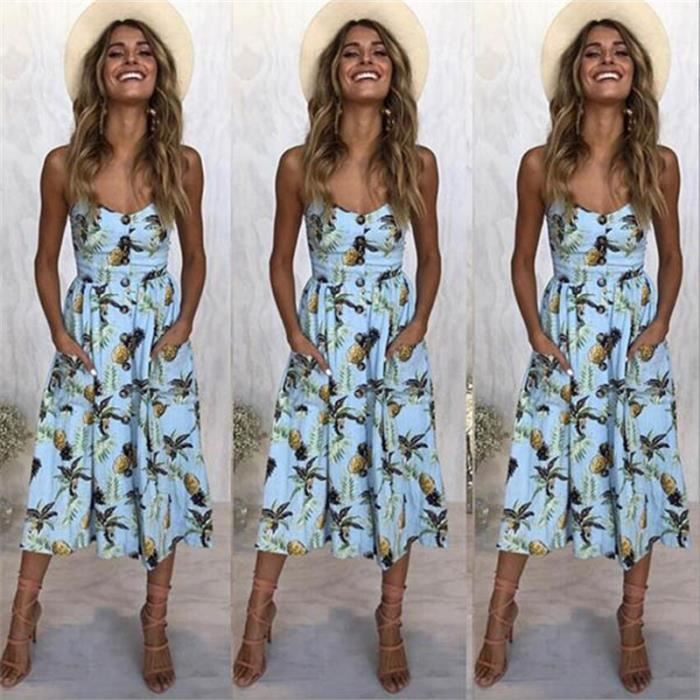 Robe a hotsell bretelle mi longue