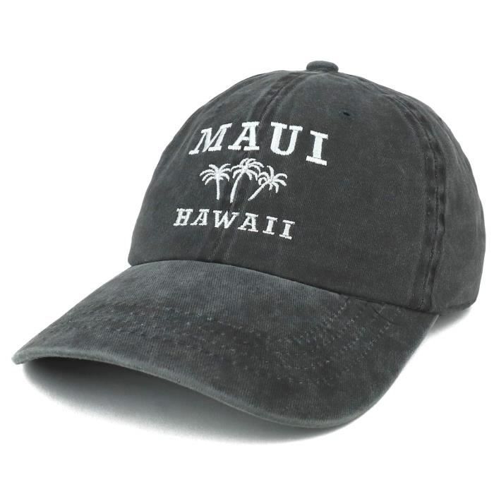 Chapeau Professionnel PY8GH Femmes Maui Hawaï avec palmier brodé