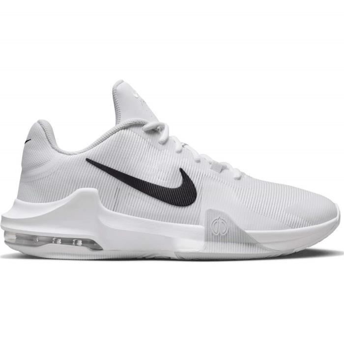 Basket ball Nike Air Max Impact 4 Homme Blanc Chaussures Cdiscount Sport