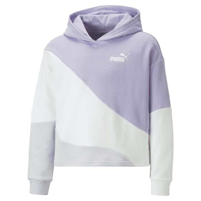 Sweatshirt à capuche fille Puma Power Cat - vivid violet