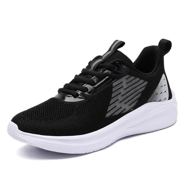 Basket femme Mode Feminine Baskets ?� Lacets Anti-d?�rapant Chaussure Noir - Cdiscount Chaussures