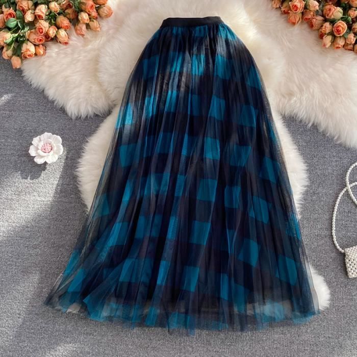 Jupe Midi Plissée Alexon Taille 18 - Bleu, Doublée, Pour Femme, état Parfait