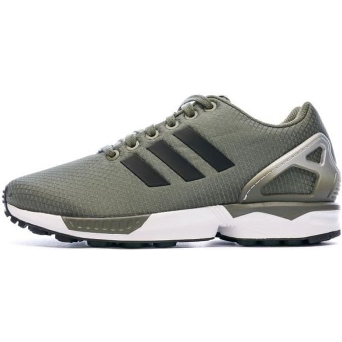 Baskets - ADIDAS ORIGINALS - ZX Flux - Kaki - Garçon - Tige textile