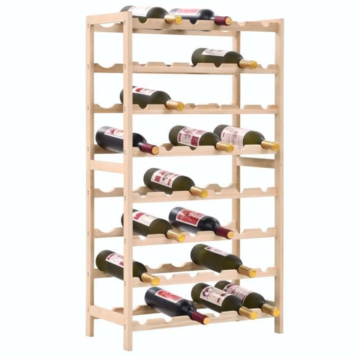 Etagere De Rangement Casier A Bouteilles Bois De Cedre 57 5 X 28 X