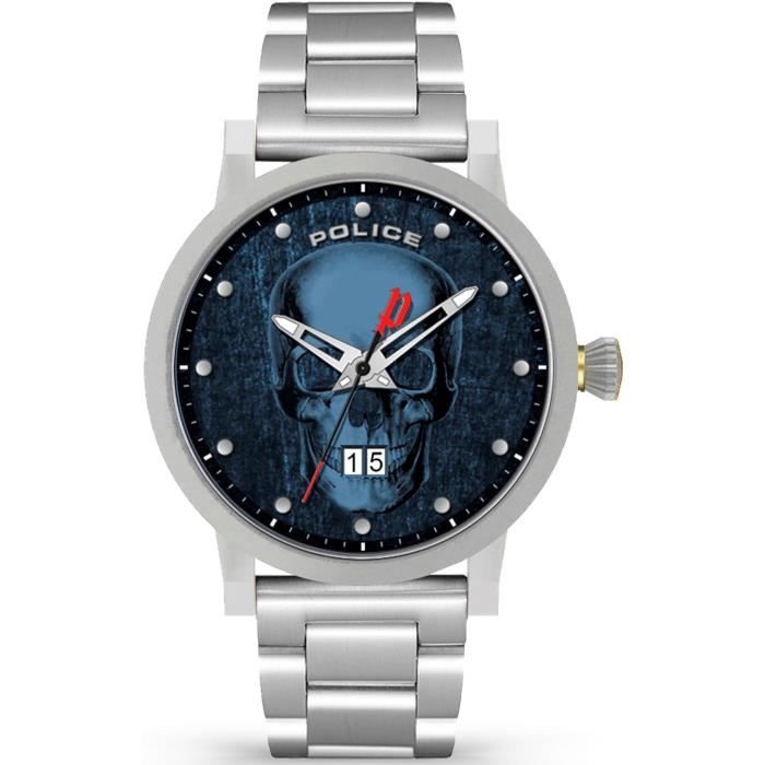 Montre - POLICE - Collin PL.15404JS/03MA - Quartz - Homme - Acier inoxydable - Bleu