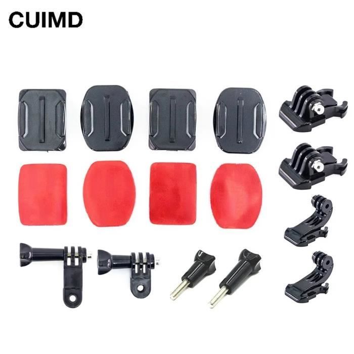 YHTSPORT Support de Fixation Adhésif Incurvé et Plat, 16 Pièces Fixation Attache Adhésif 3M Sticker, Fixation de Casque pour Gopro et Autres Caméras YHTSPORT Support de Fixation Adhésif Incurvé et Plat, 16 Pièces Fixation Attache Adhésif 3M Sticker, Fixation de Casque pour Gopro et Autres Caméras