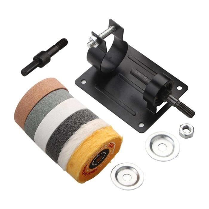Support De Coupe Pour Perceuse Avec Meule De Polissage - Convertisseur Affûtage Métal, Portable Et Stable - 7