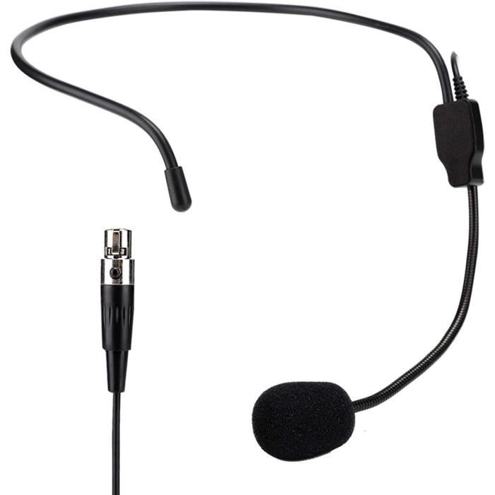 Système De Micro Sans Fil, Micro À Condensateur Mini Xlr 3 Broches, Micro Casque Sans Fil