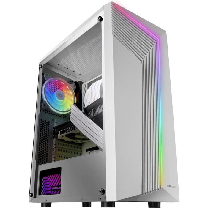 Deltabkv1, Boîtier Pc Atx, Façade Rgb, Fenêtre Latérale Complète, Ventilateur 12Cm, Noir[J1037 Deltabkv1, Boîtier Pc Atx, Façade Rgb, Fenêtre Latérale Complète, Ventilateur 12Cm, Noir[J1037
