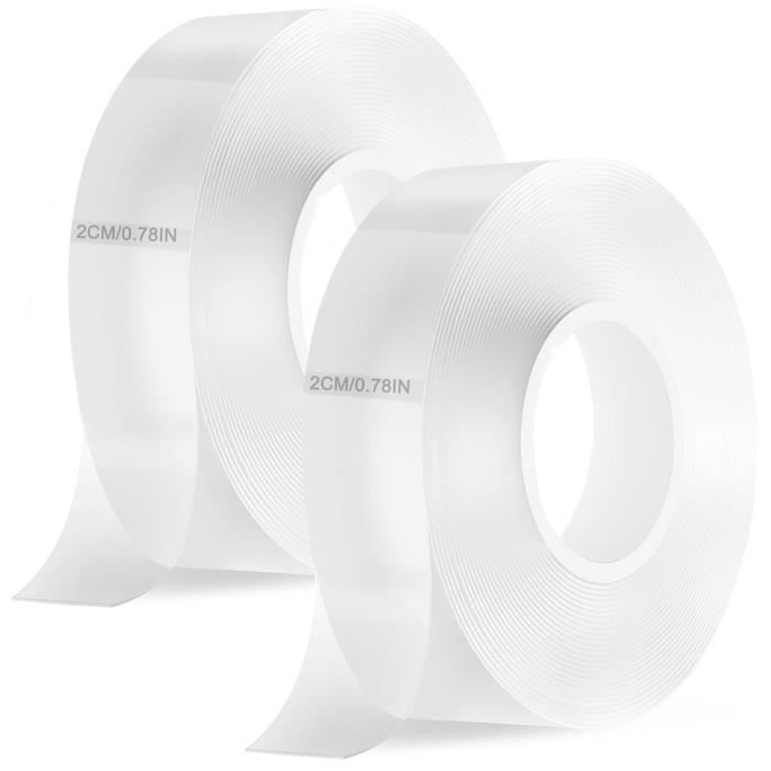 Lot De 60 Rubans Adhésifs Double Face Transparents Pour Vêtements - 7x8,5 Cm - Neuf Avec étiquettes
