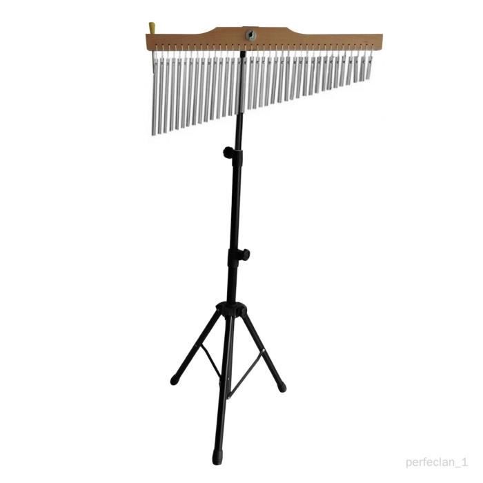 Carillon à 12 Notes En Métal - Pour Méditation, Yoga, Musique De Classe (Avec Bâton)