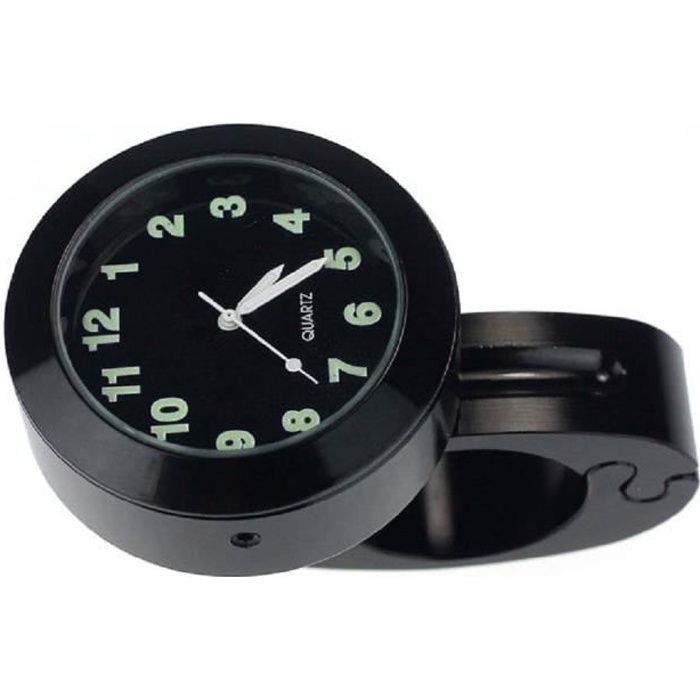 Montre etanche pour le guidon de moto Accessoires de moto (noir)