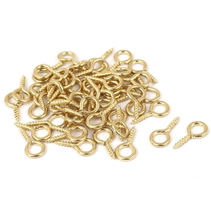 Jardin Bijoux Fil De Vigne 1 7mm Diametre De Filetage De Vis Crochet Oeillet Oeil Dore 50pcs Achat Vente Vis Cache Vis Jardin Bijoux Fil De Vigne Cdiscount