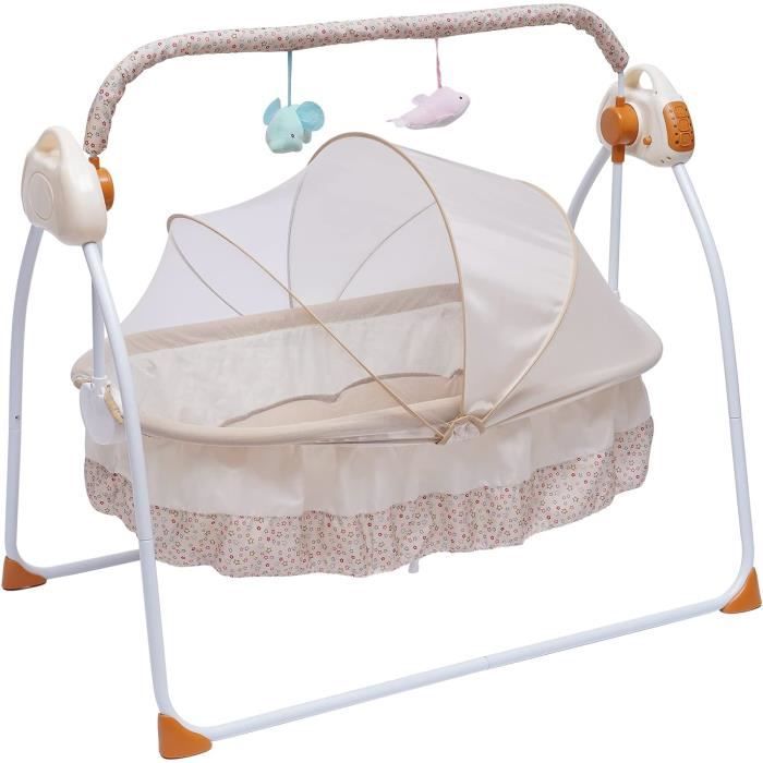 ZAZU Robby Balançoire automatique pour bébé, épaisseur réglable, minuterie 40 min, capteur de cri pour bébé, rechargeable par USB-C, étanche, universel pour poussette et buggy