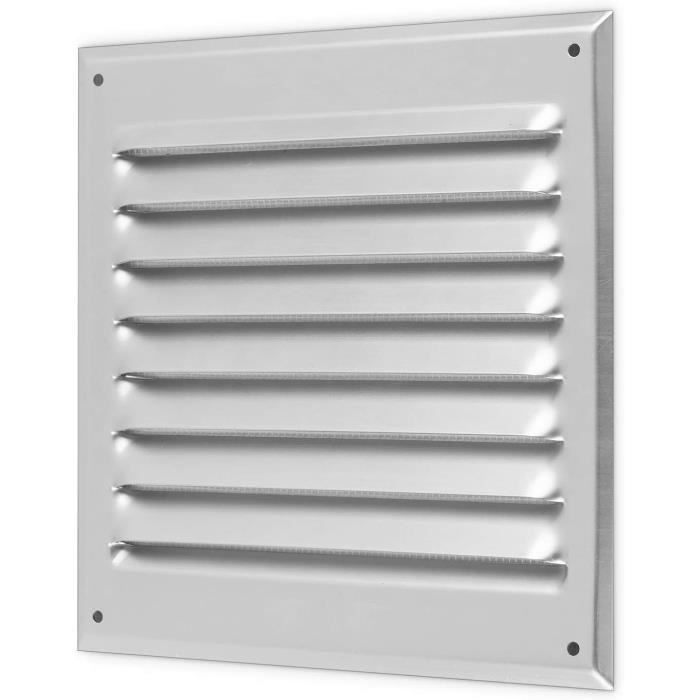 Grille De Ventilation Four Et Réfrigérateur AZERODESIGN - 60cm 8 Lattes Aluminium Blanche Avec Supports Grille Universelle Cuisine Flux D'air