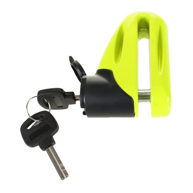 Verrou De Frein à Disque Pour Moto/Scooter/Vélo - Antivol Compact Et Portable En Alliage D'Acier - Argent