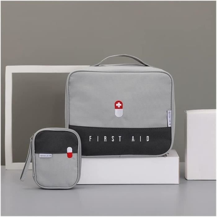 Culinavog Sac à Médicaments – Lot De 4 Pochettes De Premiers Secours, 18x13x2 Cm, Multicolore (Rouge, Bleu, Rose, Jaune)