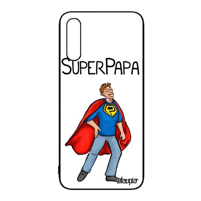 Coque Silicone Samsung A50 Super Papa Enfant Comics Telephone Blanc Dessin Heros Comique Pere Drole Humour Noir Mobile Galaxy Achat Film Protect Telephone Pas Cher Avis Et Meilleur Prix Cdiscount