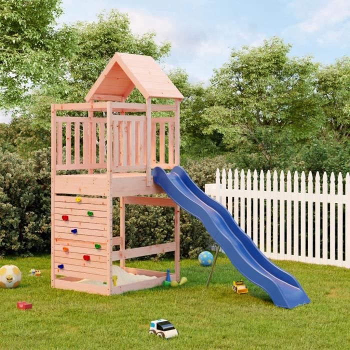 Aire de jeux d'extérieur en bois - vidaXL - 407x185x238 cm - Bois de