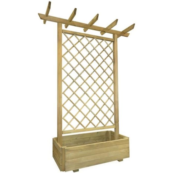Bac à Fleurs En Bois Pour Plantes Grimpantes Vidaxl Jardiniere Pergola 162 X 56 X 204 Cm Bois Fsc Achat Vente Pergola Vidaxl Jardiniere Pergola 162 Cdiscount
