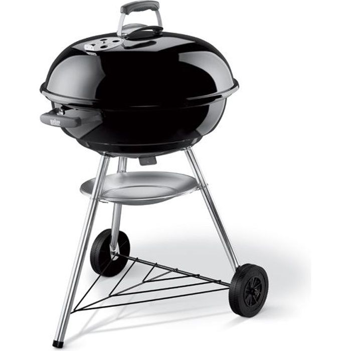 Barbecue à charbon WEBER Compact Kettle 57 cm - Noir