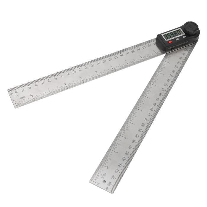 Règle D'Angle Numérique 2-en-1 - Affichage Digital - 300 Mm - Pour Bois, Bricolage & Precision