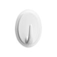 INOFIX - Crochet Adhésif ovale blanc en blister-1