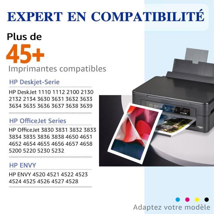 COMETE CONSOMMABLE 302 XL Pack 2 Cartouches MADE IN FRANCE compatibles HP  302XL Noir+Couleur - HP DeskJet 3639 3630 3632 / HP Envy 4520 4525 4527 / HP  OfficeJet 3831 3833 3830 - Cartouche d'encre - Achat & prix