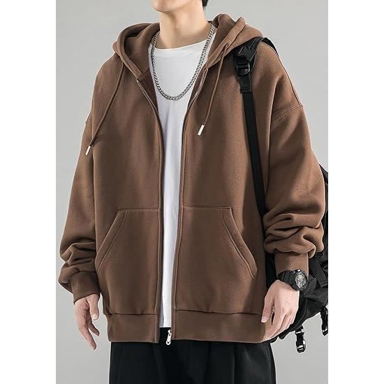 Sweat capuche homme top avec fermeture eclair