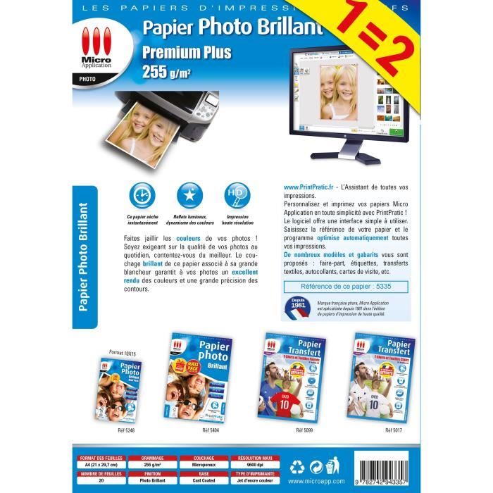 Papier Brillant Premier™ A4 | 100 pièces