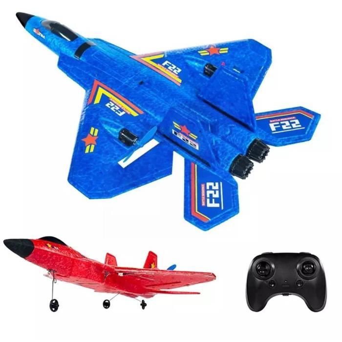 BuyWeek F22 Avion De Chasse Télécommandé 2,4 GHz – EPP 4 Moteurs, Mode Sans Tête, Voltige, Batterie 500mAh, Cadeau Adulte Enfant 14+
